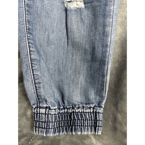 Rue 21 Pants Girls Small Distressed Soft Blue Joggers - Picture 5 of 11